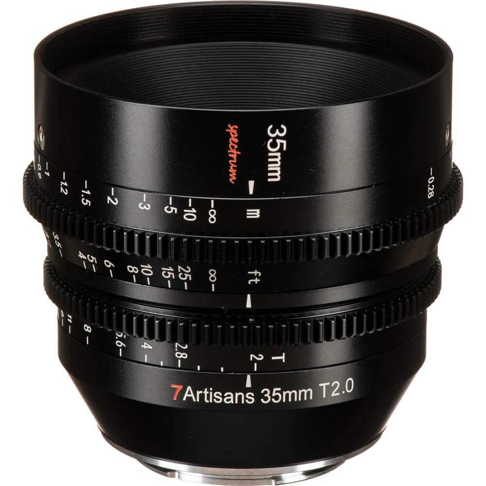 7Artisans 35mm T2.0 Sony (E Mount) Full Frame Cine Lens Siyah