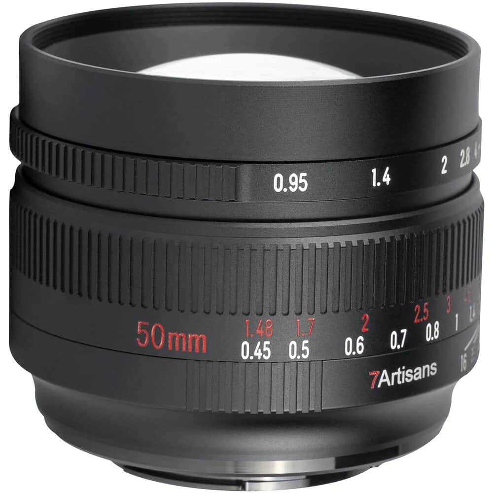 7Artisans 50mm F0.95 Sony (E Mount) MF APS-C Lens Siyah