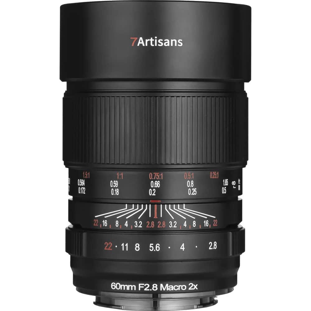 7Artisans 60mm F2.8 Macro 2x Sony (E Mount) MF Full Frame Lens Siyah