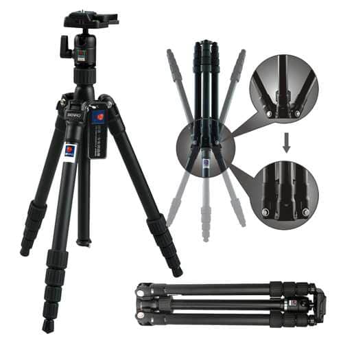 Benro A-2690T-BH1 Magnesium Travel Angel Serisi Tripod Top Kafa ile
