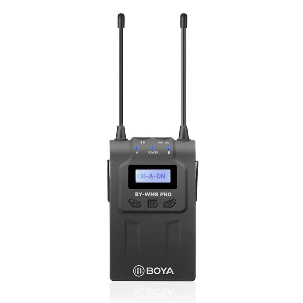 Boya RX8 Pro İki Mikrofon Destekli Kablosuz Alıcı (BY-WHM8 PRO için)