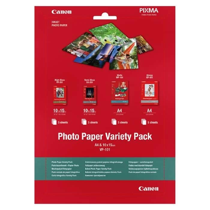 Canon IJ Photo Paper Variety Pack A4&4X6 VP-101