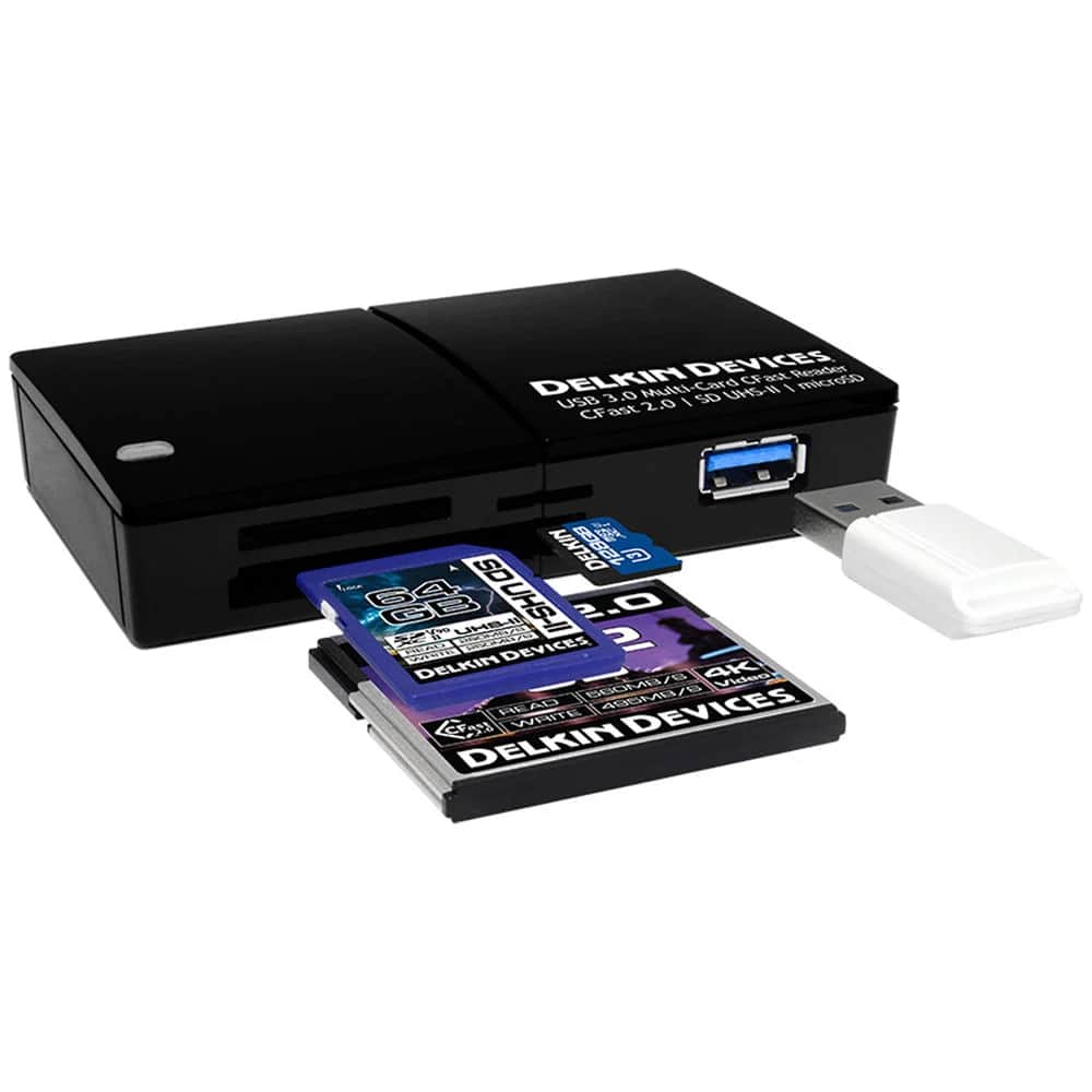 Delkin Devices USB 3.0 CFast & SD UHS-II Card Reader