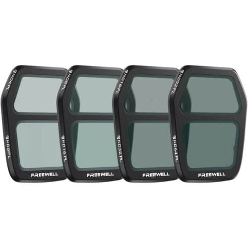 Freewell DJI Air 3S Bright Day Split ND/PL Filter Set (4-Pack)