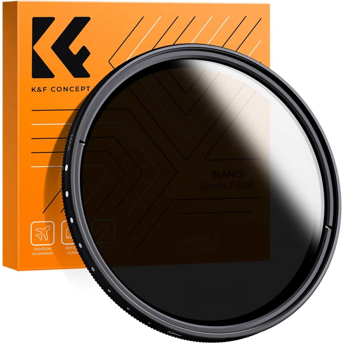 K&F Concept 67mm ND2-ND400 (9 Stop) B Serisi Değişken ND Filtre