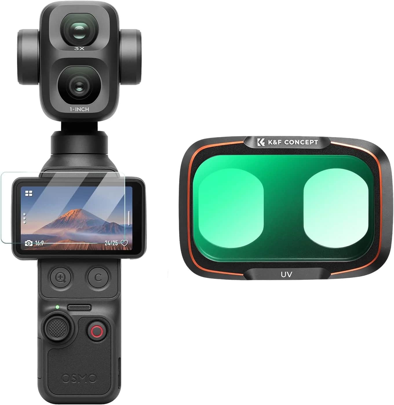 K&F Concept DJI Osmo Pocket 4P UV Filter (Alüminyum Çerçeve)