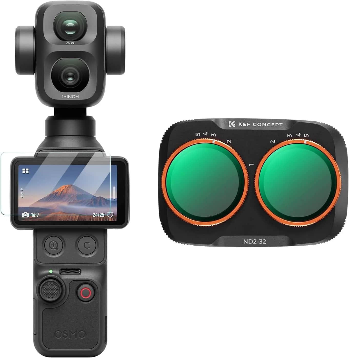 K&F Concept DJI Osmo Pocket 4P Variable ND2-32 Filter