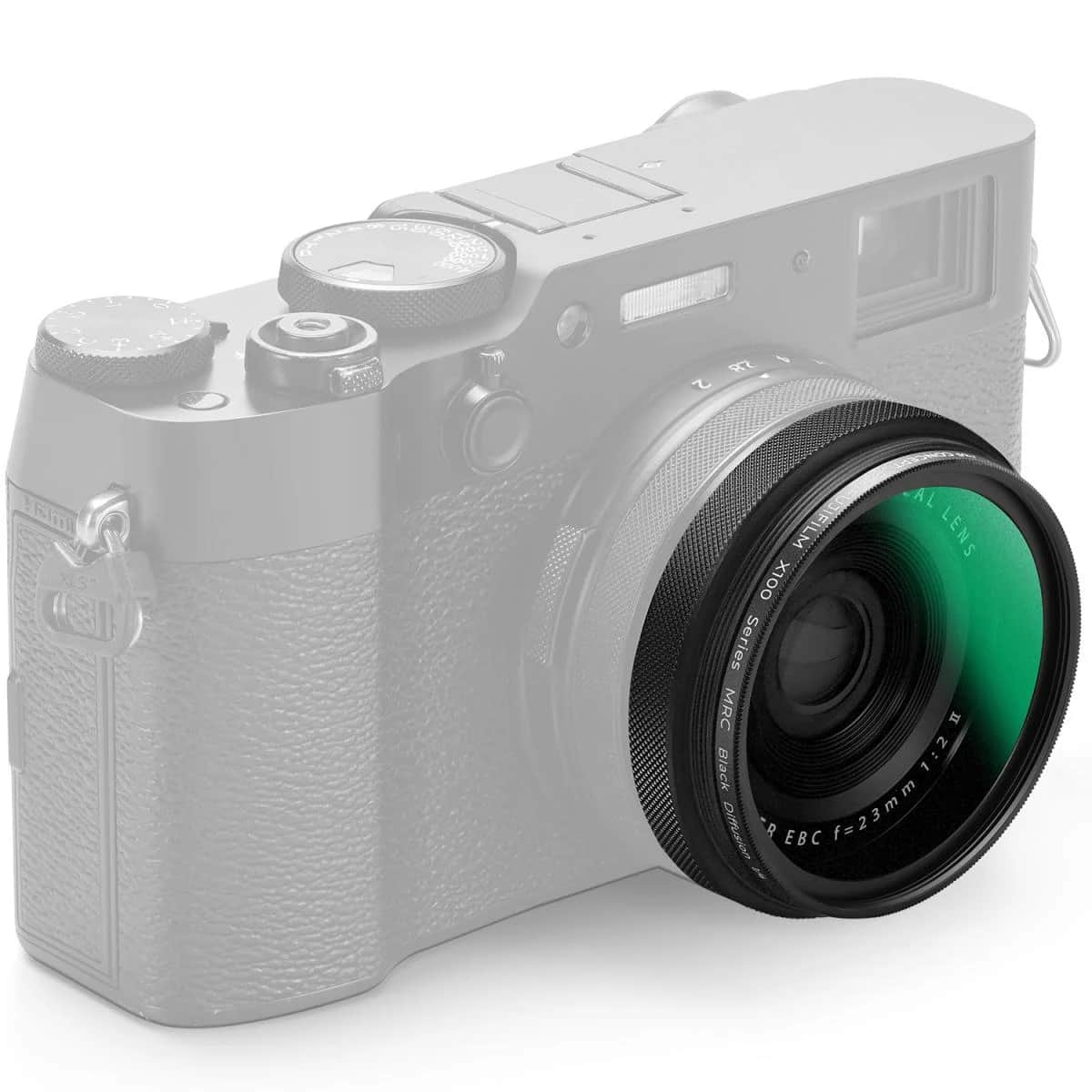 K&F Concept Fuji X100, X100F, X100S, X100T, X100V, X100VI Nano X MC Black Mist 1/4 Filter (Black)