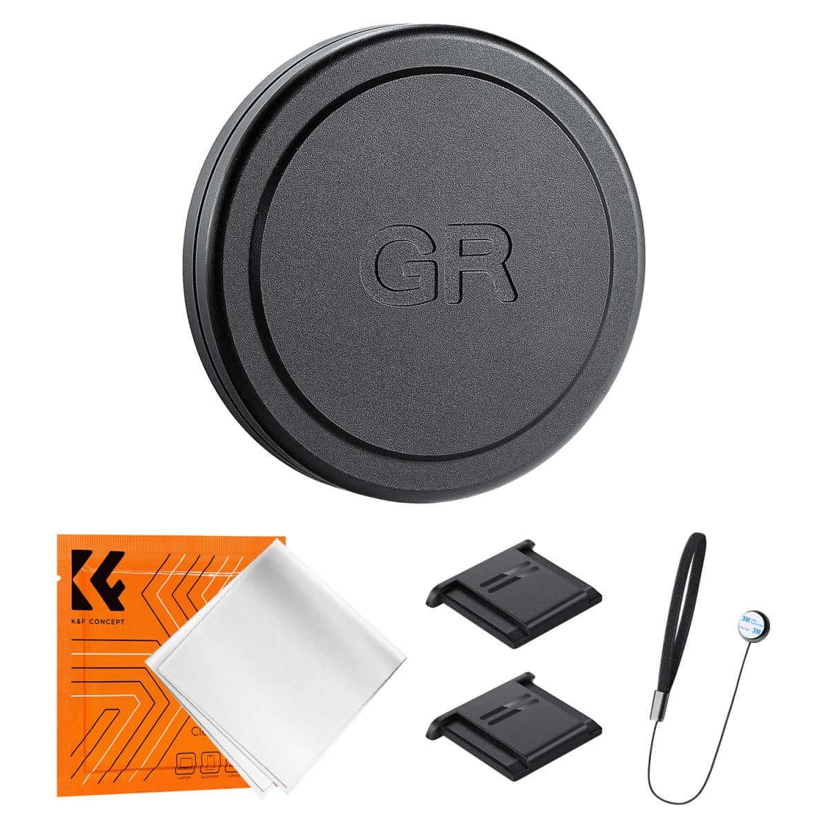 K&F Concept Ricoh GR II, GR III, GR IIIx Alüminyum Alaşımlı Lens Kapağı 5-in-1 Set