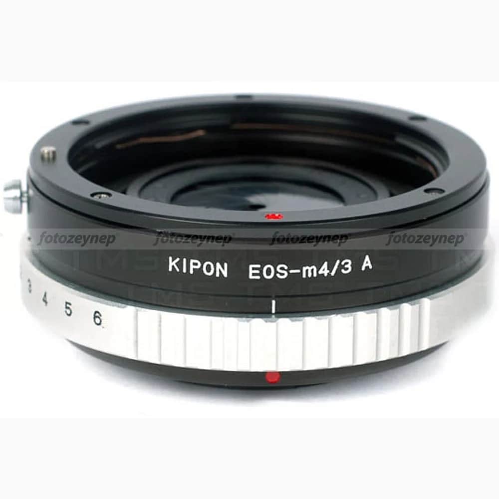 Kipon EOS-M 4/3 Canon Lensi m4/3 Gövdeye takmak için Diyafram Kontrollü.