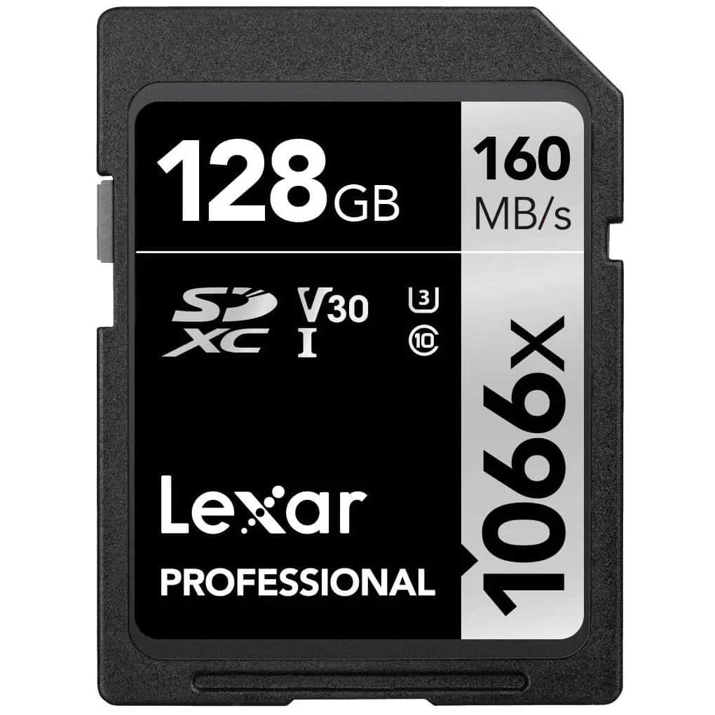 Lexar 128 GB SDXC U3 V30 UHS-I C10 Kart 1066x 160 mb/s