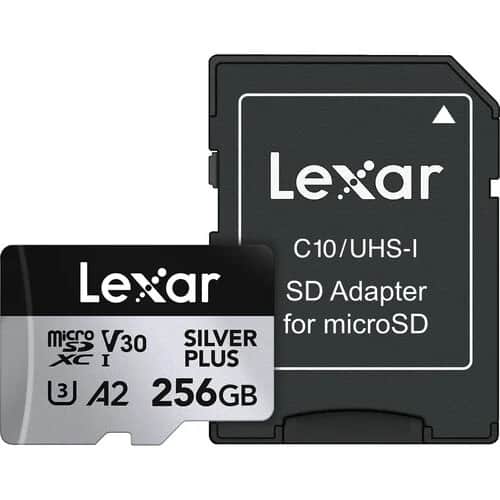 Lexar 256 GB Professional SILVER PLUS UHS-I microSDXC Memory Card