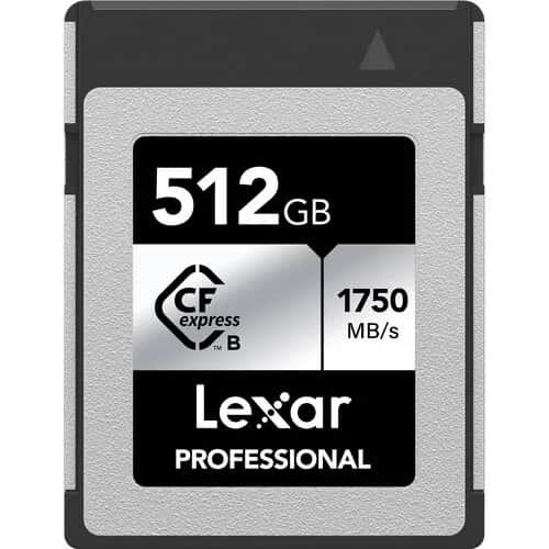 Lexar 512 GB Professional CFexpress Type B Card SILVER Series