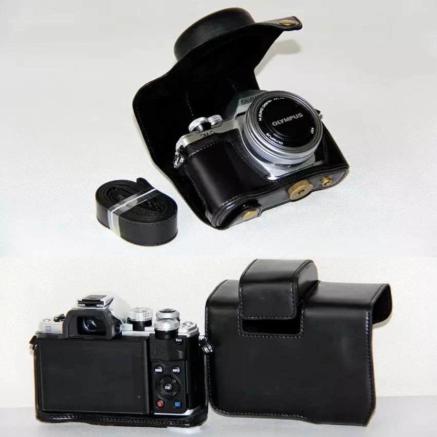 OEM Deri Kılıf (Olympus OM-D E-M10 Mark II Siyah)