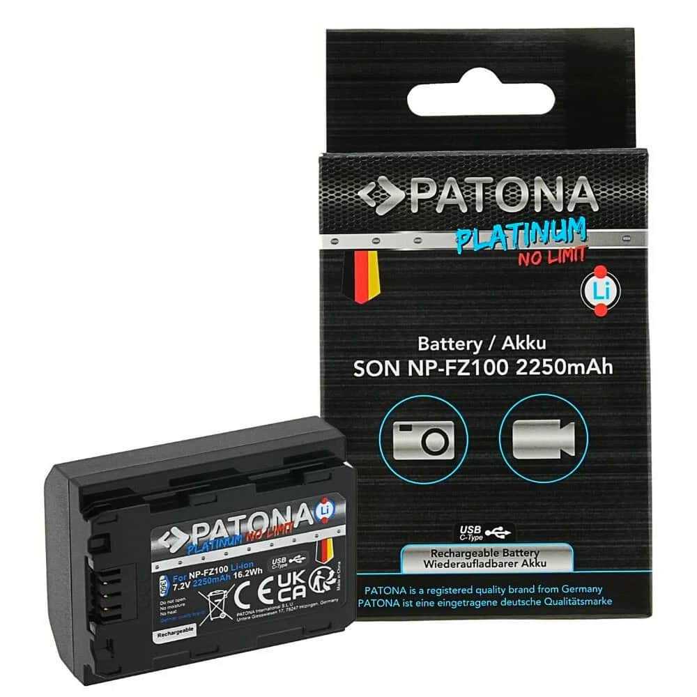 Patona 1360 Platinum NP-FZ100 USB-C Sony Batarya