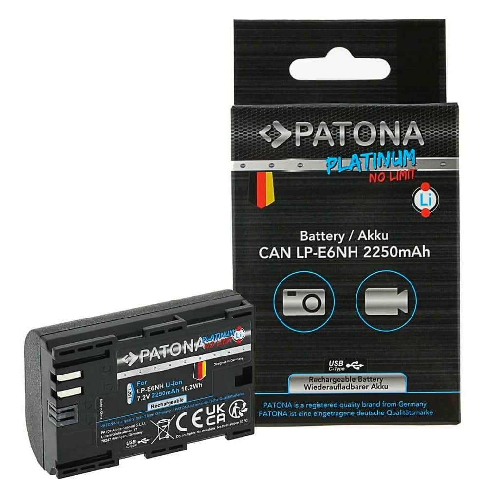 Patona 1361 Platinum LP-E6NH USB-C Canon Batarya