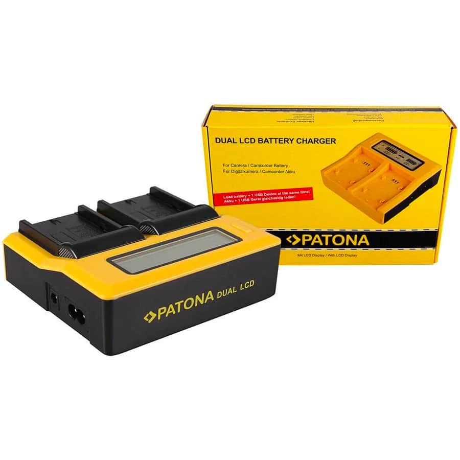 PATONA 7525 DUAL LCD USB CHARGER FOR NP-F970