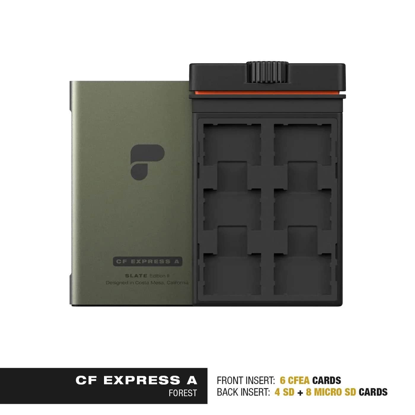 POLARPRO SLATE II Memory Card Case - CFexpress Type A - FOREST (SLTII-CFEA-FRST)