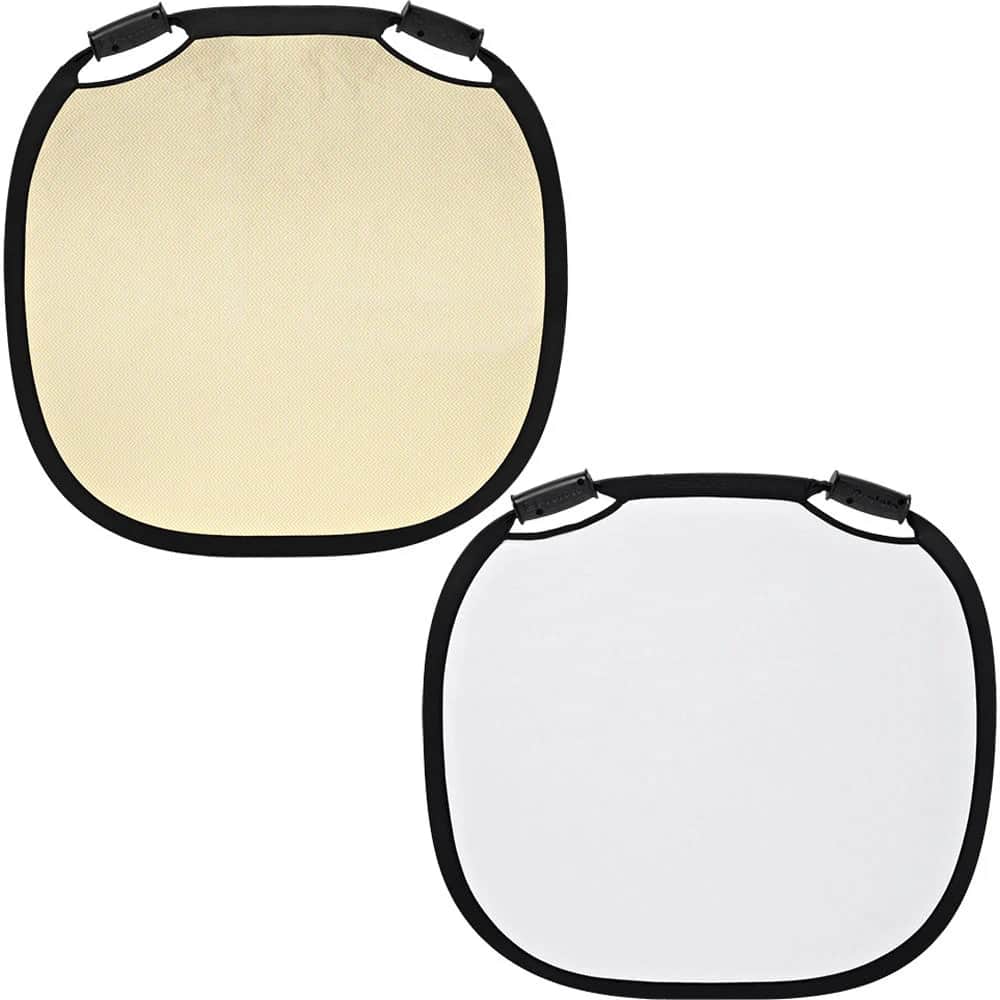 Profoto 100963 Gümüş-Altın/Beyaz, Katlanabilir Çift Kulplu De Luxe Reflektör L