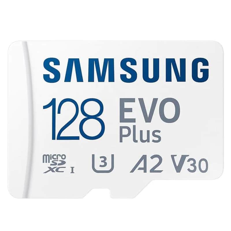 Samsung 128 GB EVO Plus microSDXC 160 MB/s, U3, V30, A2 Hafıza Kartı