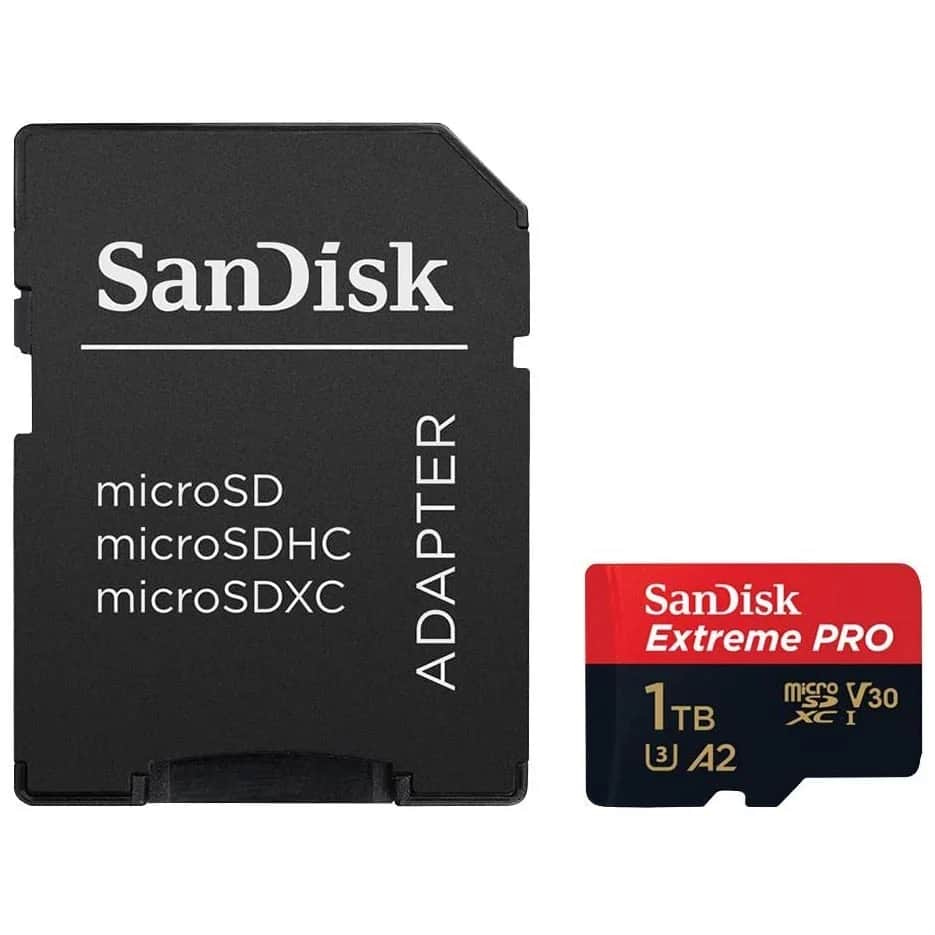 Sandisk 1 TB Extreme Pro MicroSDXC UHS-1 U3 A2 V30 200MB/s