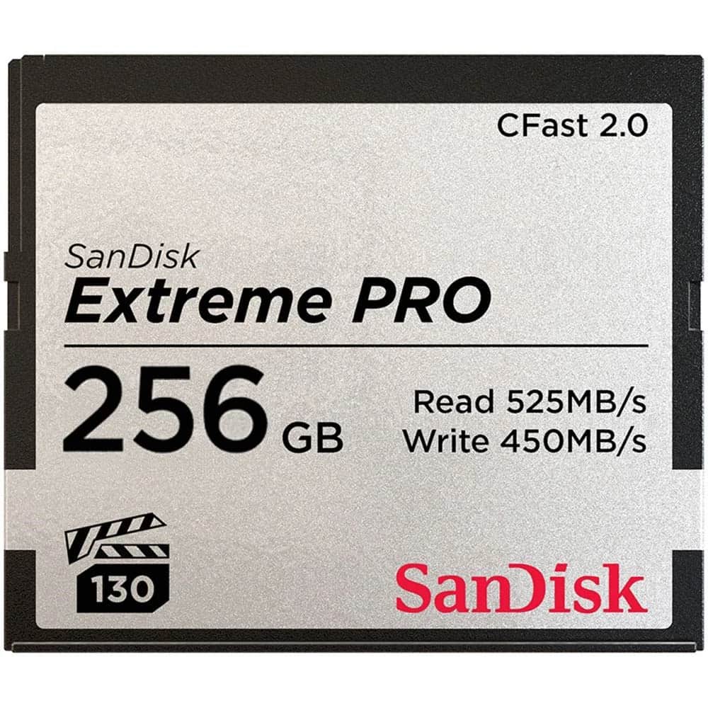 Sandisk 256GB Extreme PRO CFast 2.0 Memory Card