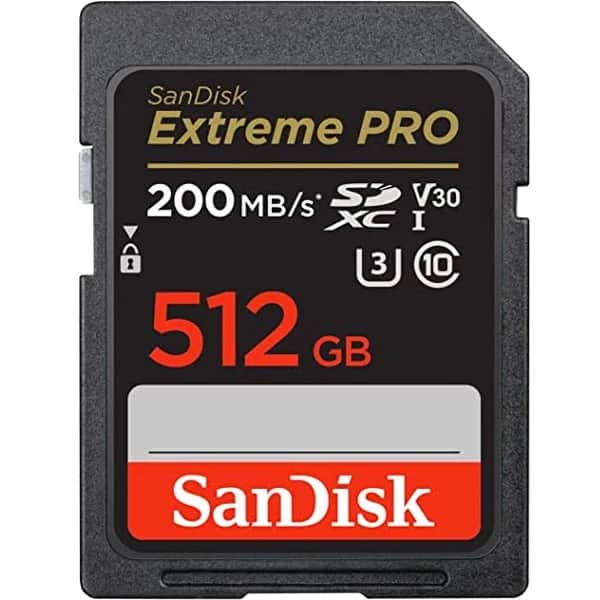 Sandisk 512 GB Extreme Pro SDXC Class 10 Kart 200 mb/s