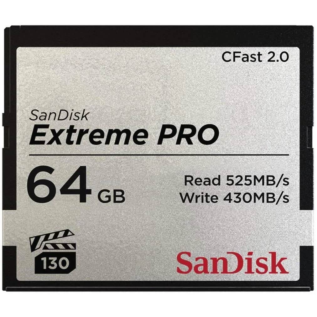 Sandisk 64GB Extreme PRO CFast 2.0 Memory Card