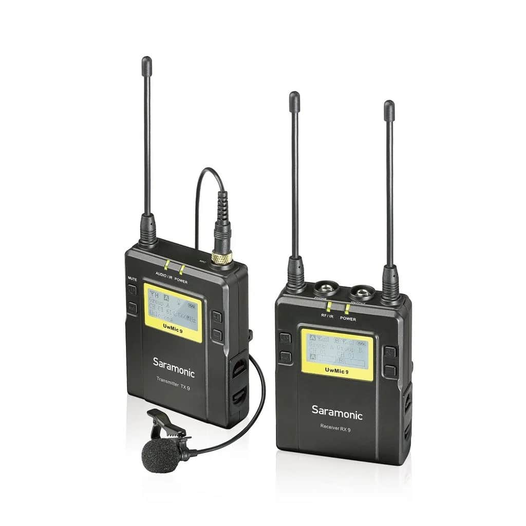 Saramonic UwMic9 TX9+RX9 Kit1 Kablosuz Yaka Mikrofonu