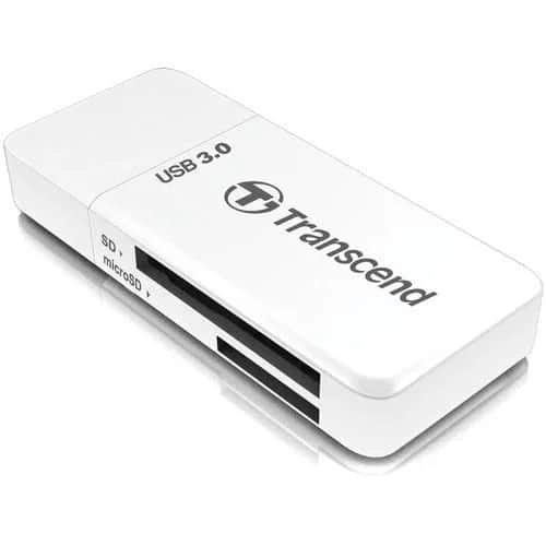 TRANSCEND TS-RDF5W SD/MicroSD Card USB 3.1 Gen 1, White