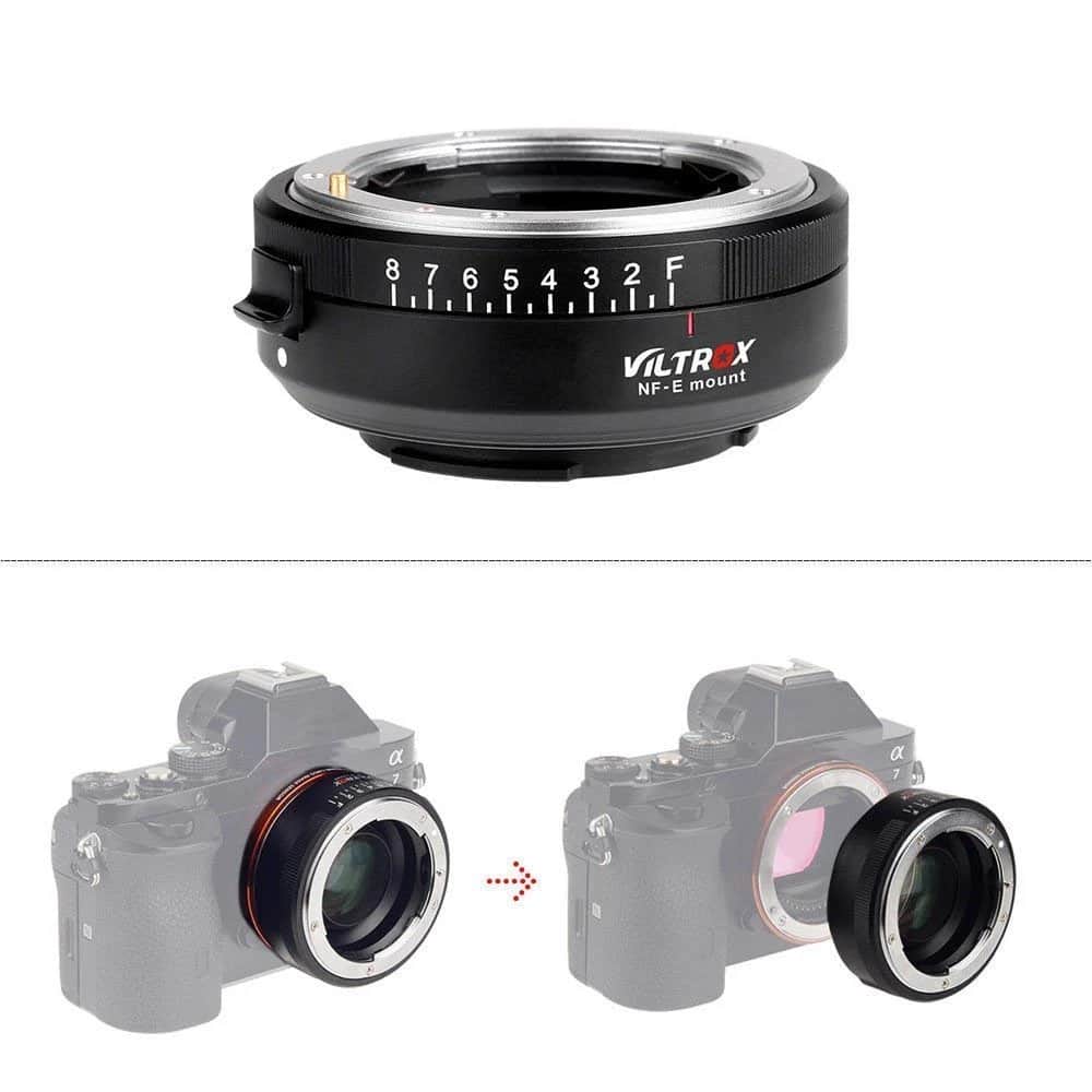 Viltrox NF-E Manual-Focus F to Sony E Mount Camera